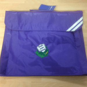 School book bag with logo